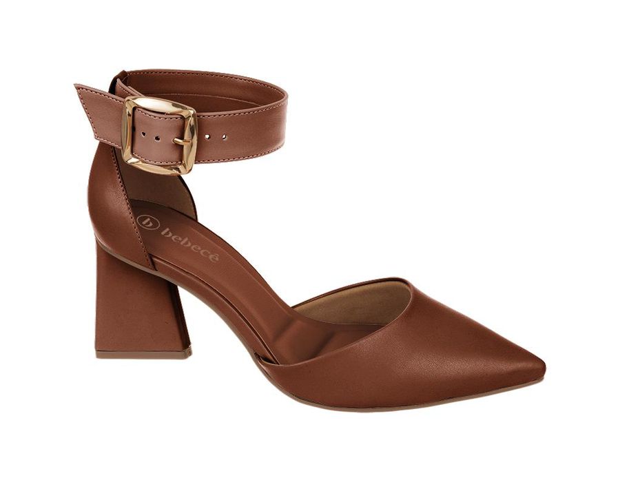 Scarpin Dominique CARAMELO - 0008100011 - Morena Brasil Shoes