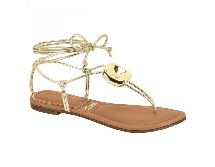 Rasteirinha Thainara DOURADO - 0008670012 - Morena Brasil Shoes