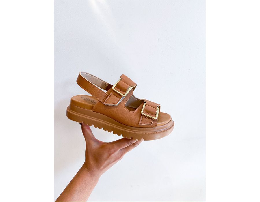 Papete Aurora CARAMELO - 0007320011 - Morena Brasil Shoes