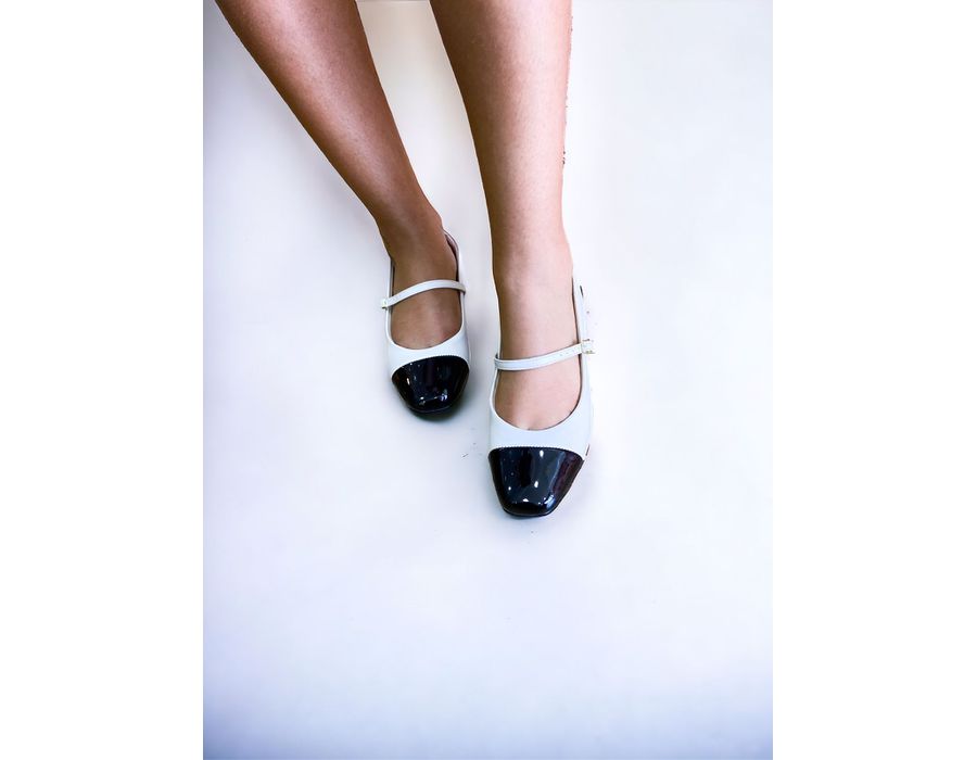 SCARPIN MARY OFF WHITE - 0003630002 - Morena Brasil Shoes
