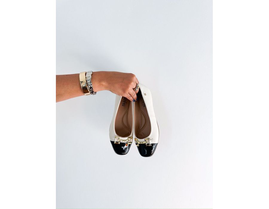 SAPATILHA LAURA PRETO/BRANCO - 0004060039 - Morena Brasil Shoes