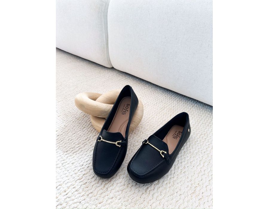 MOCASSIM SILVANA PRETO - 0004040001 - Morena Brasil Shoes