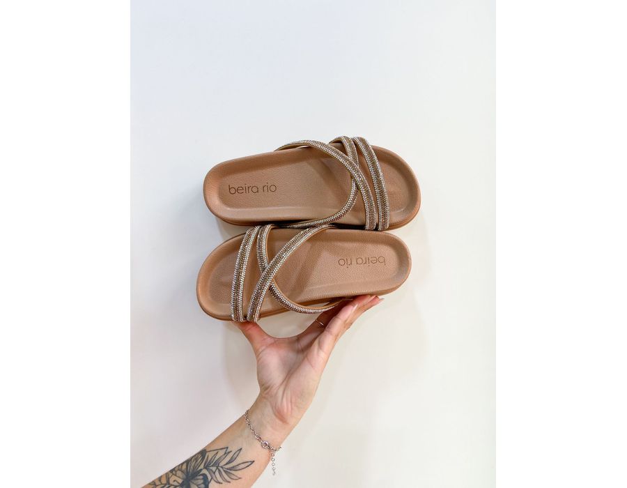 Flat Stella OURO ROSÊ - 0004370016 - Morena Brasil Shoes