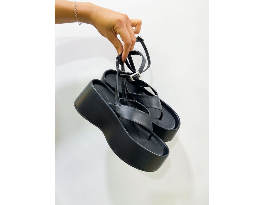 Papete Leticia PRETO - 0004810001 - Morena Brasil Shoes