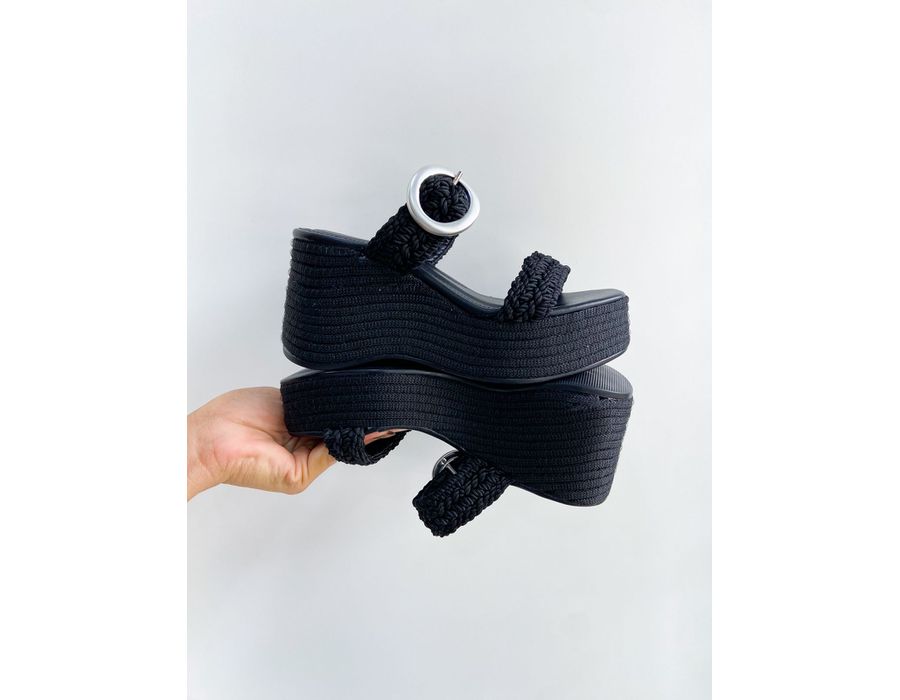 Tamanco Yasmin PRETO - 0004840001 - Morena Brasil Shoes