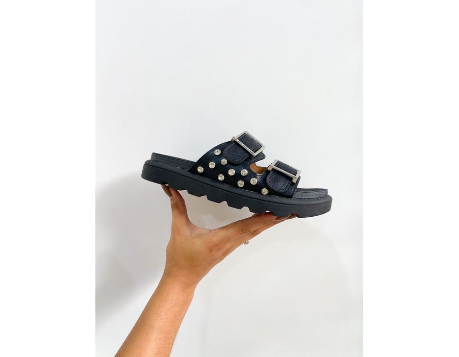 Flat Nina PRETO - 0004880001 - Morena Brasil Shoes