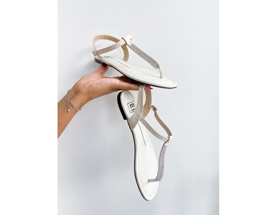 Rasteirinha Evelyn OFF WHITE - 0005390002 - Morena Brasil Shoes