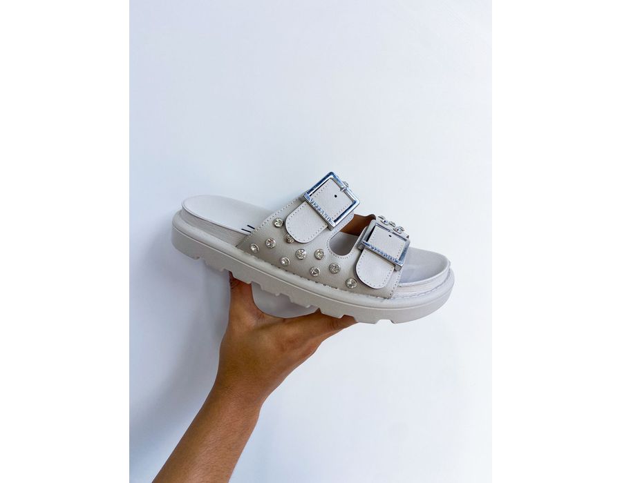 Flat Nina CINZA - 0004880021 - Morena Brasil Shoes