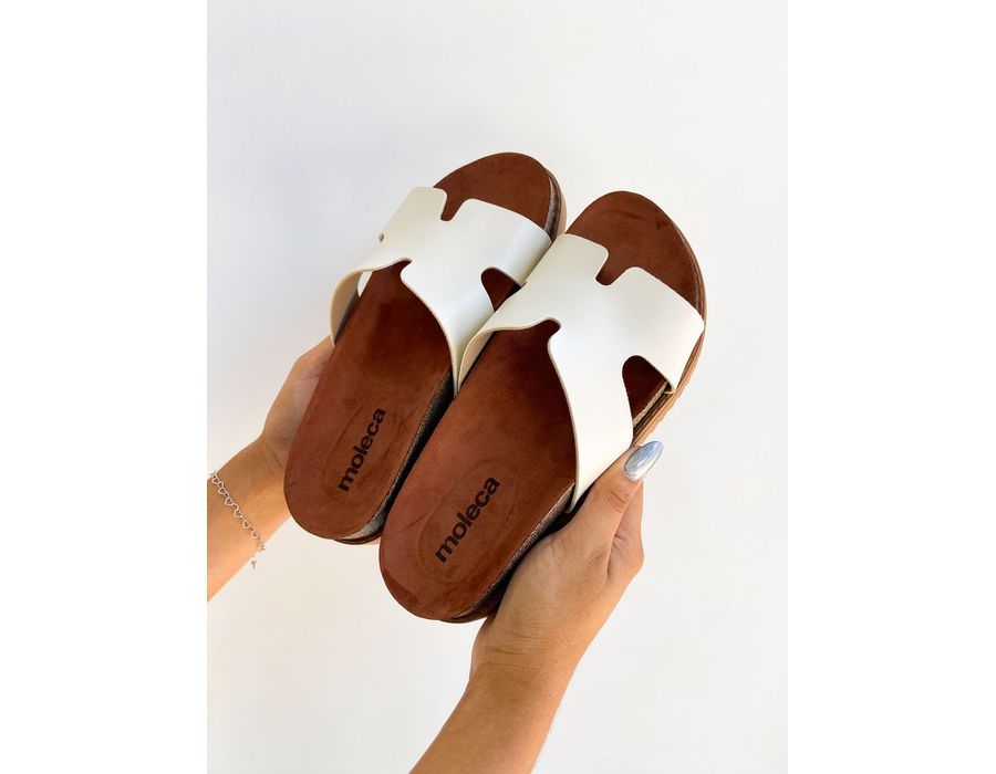 Flat Zana OFF WHITE - 0005700002 - Morena Brasil Shoes