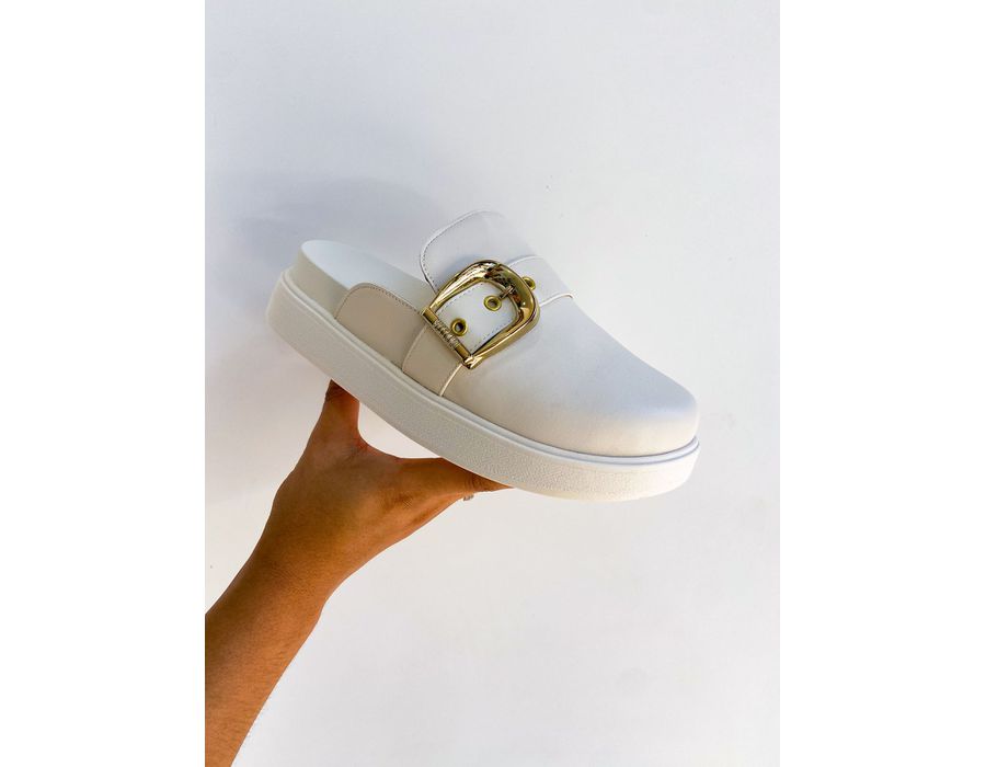 Mule Mirela OFF WHITE - 0005540002 - Morena Brasil Shoes