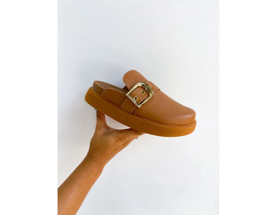 Mule Mirela CARAMELO - 0005540011 - Morena Brasil Shoes