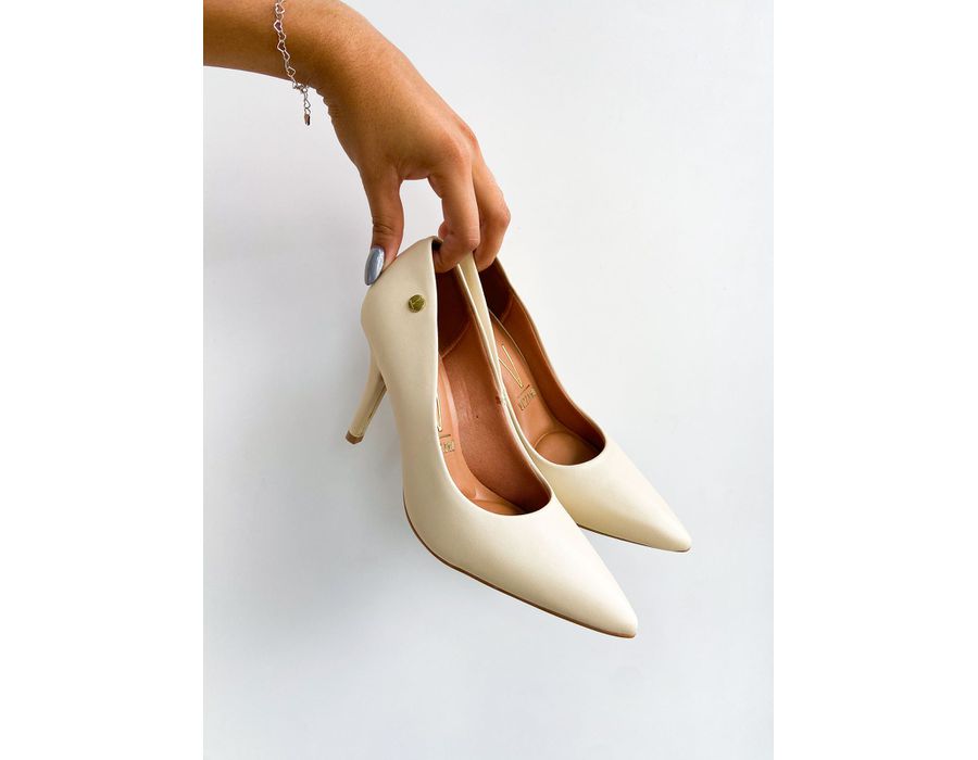 SCARPIN RENATA CREME - 0000090044 - Morena Brasil Shoes