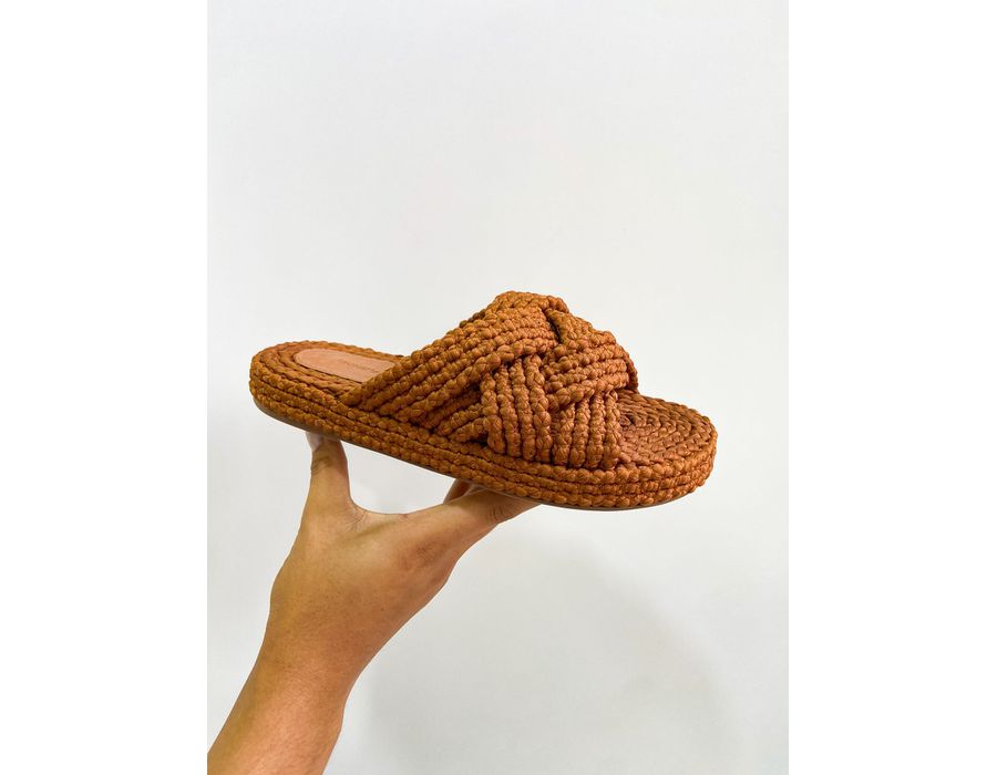 Flat Naomi CARAMELO - 0006000011 - Morena Brasil Shoes