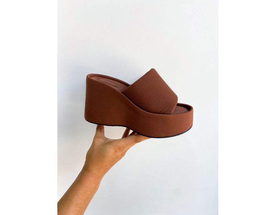 Tamanco Samantha CAFÉ - 0006090035 - Morena Brasil Shoes