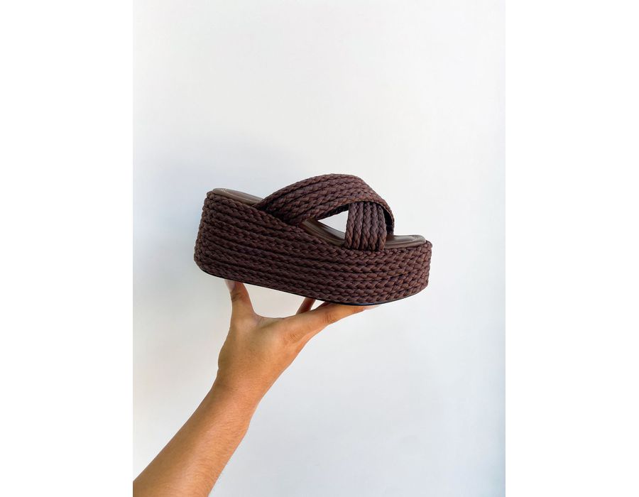 Tamanco Lydia MARROM - 0005990010 - Morena Brasil Shoes