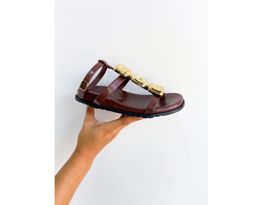 Papete Kayla MARROM - 0006070010 - Morena Brasil Shoes