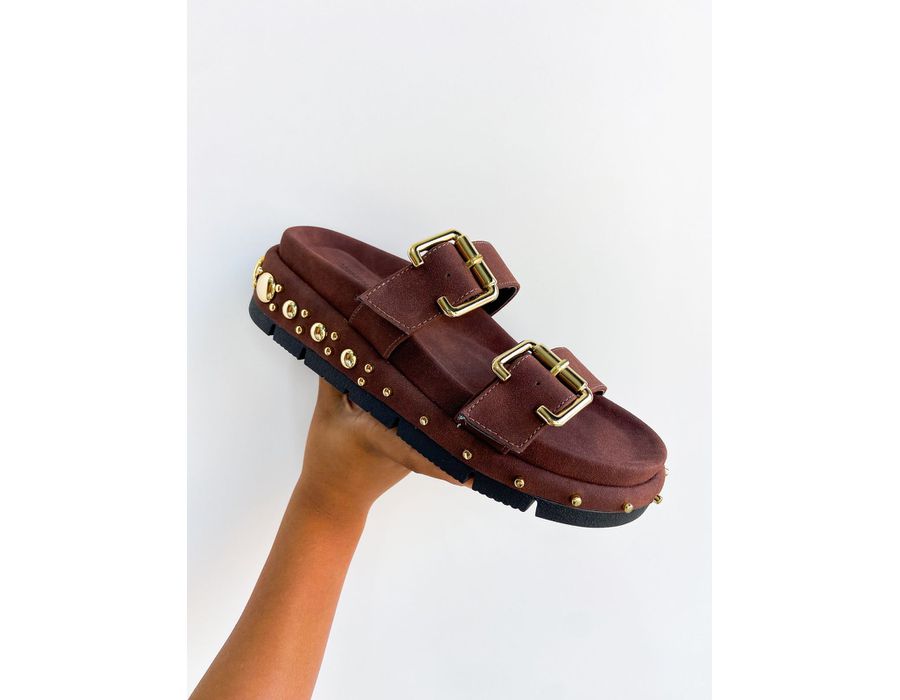 Flat Leilane MARROM - 0006110010 - Morena Brasil Shoes