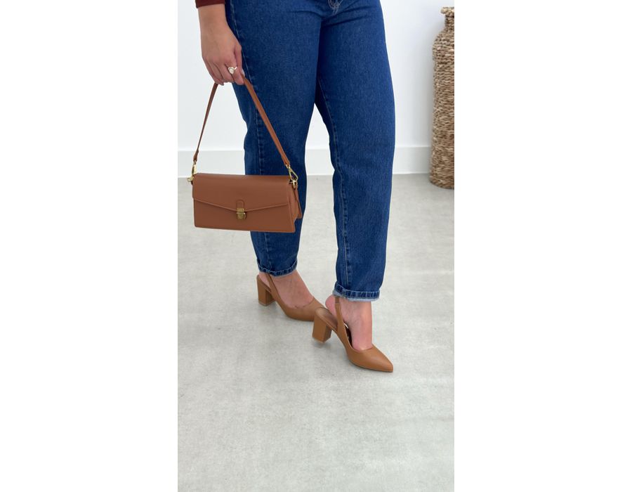 Scarpin Margareth CARAMELO - 0006670011 - Morena Brasil Shoes