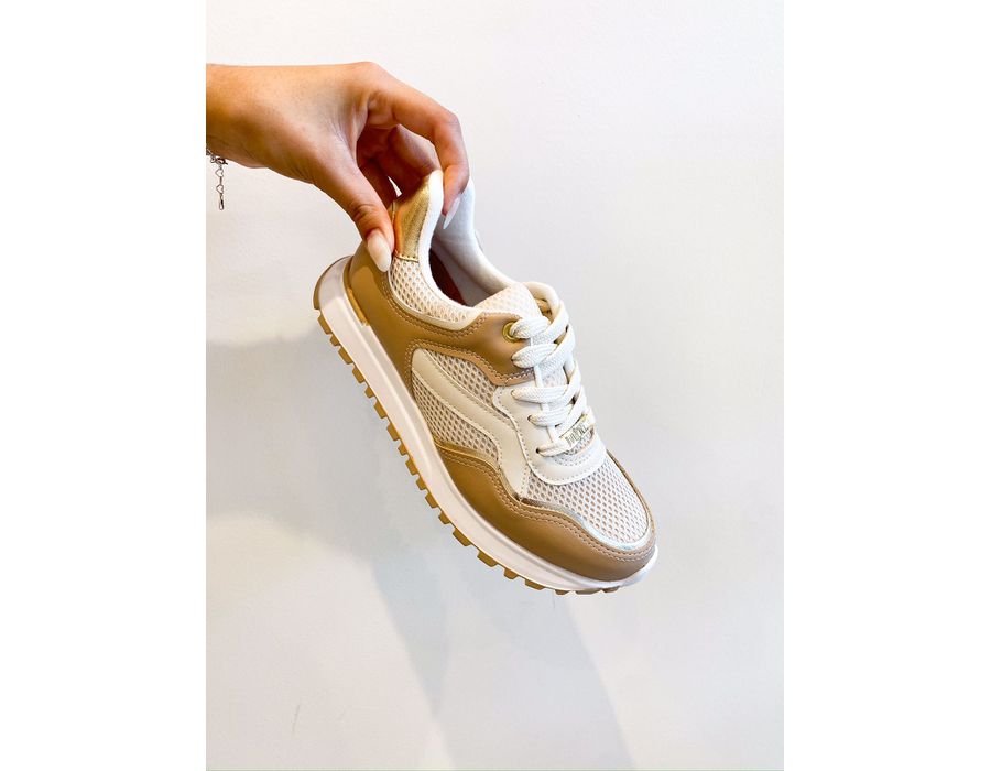 Tenis Stephany BEGE - 0006700008 - Morena Brasil Shoes