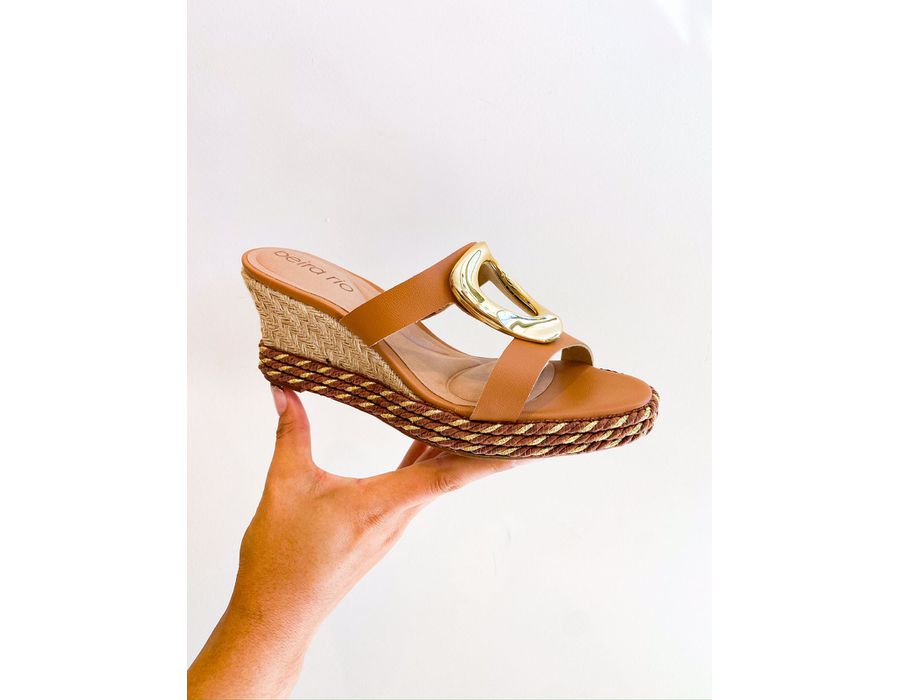 Tamanco Raira CARAMELO - 0006840011 - Morena Brasil Shoes