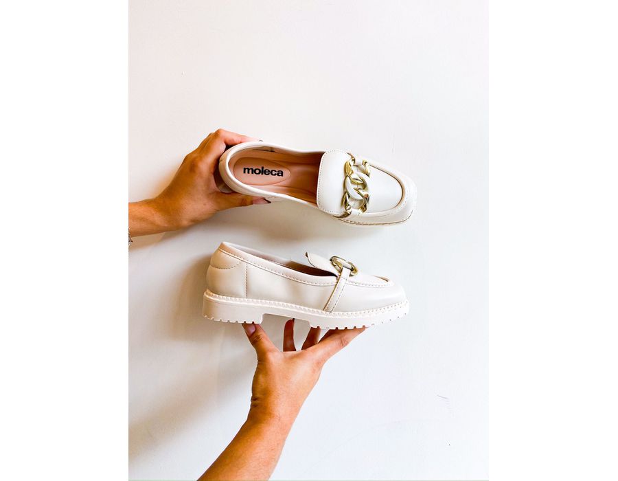 Mocassim Mavie OFF WHITE - 0006870002 - Morena Brasil Shoes