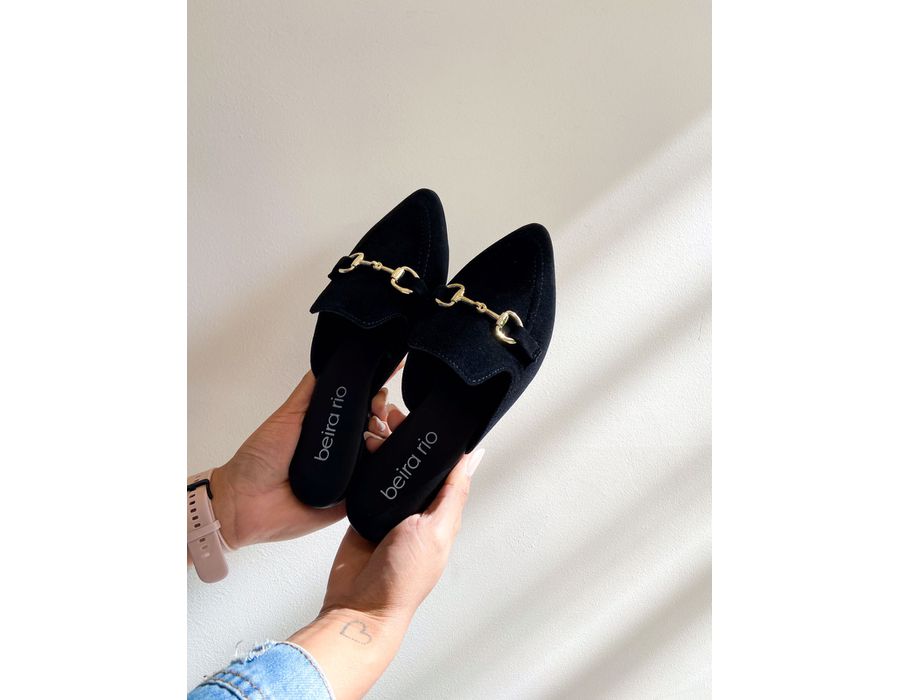 Mule Agata PRETO - 0007000001 - Morena Brasil Shoes