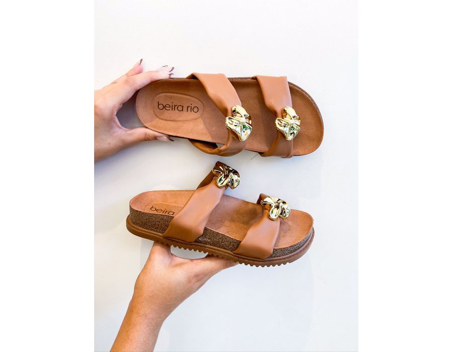 Flat Barbara CARAMELO - 0007020011 - Morena Brasil Shoes