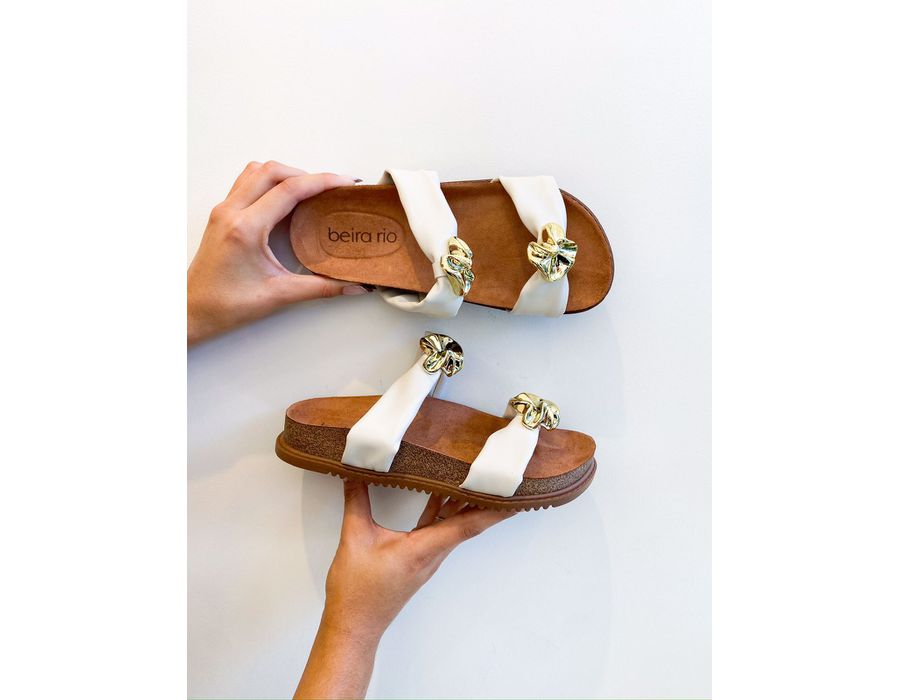 Flat Barbara OFF WHITE - 0007020002 - Morena Brasil Shoes
