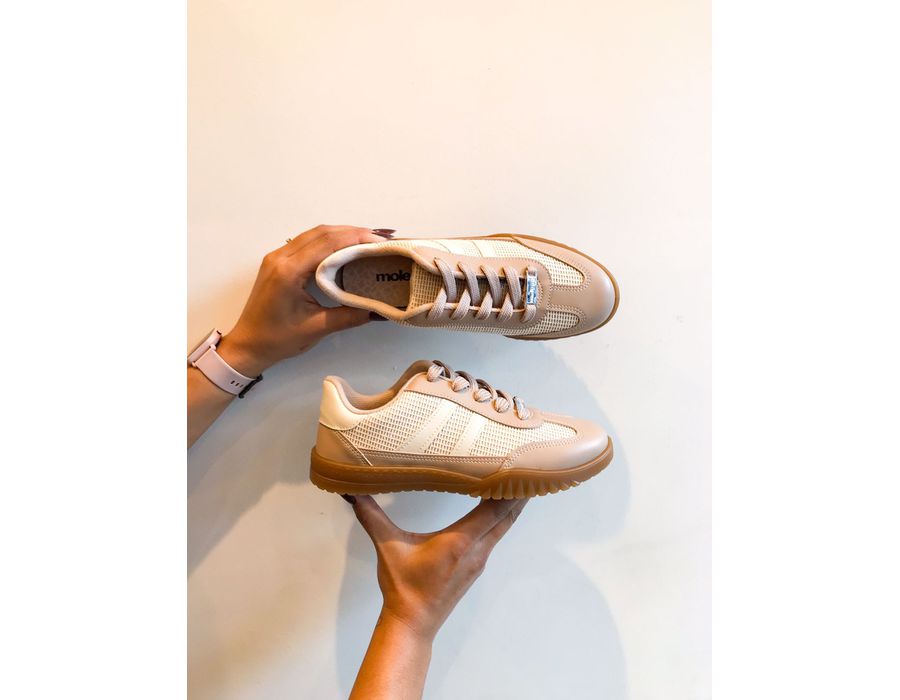 Tenis Brenda CREME,BEGE - 0007190075 - Morena Brasil Shoes