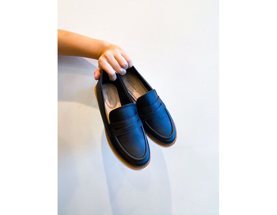 Mocassim Simone PRETO - 0007350001 - Morena Brasil Shoes