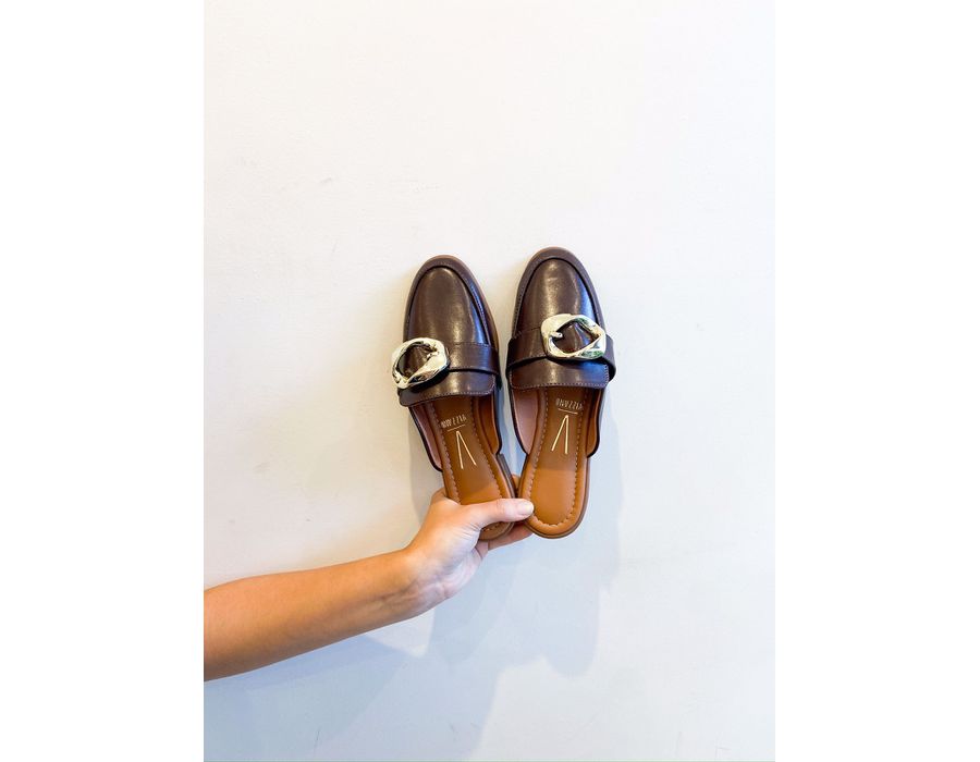 Mule Kayla MARROM - 0007380010 - Morena Brasil Shoes