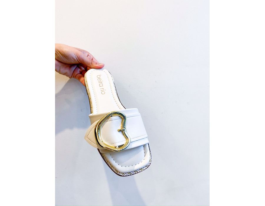 Rasteirinha Sofia OFF WHITE - 0007410002 - Morena Brasil Shoes