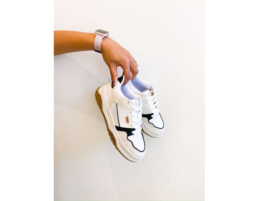 Tenis Jhesy OFF,PRETO - 0007270055 - Morena Brasil Shoes