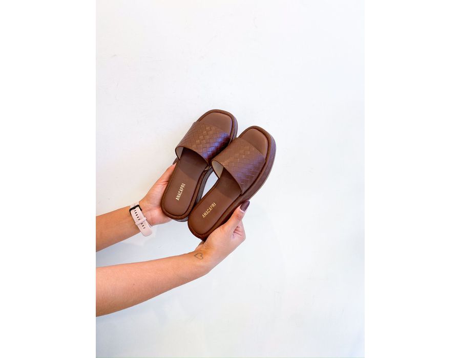 Flat Vicky MARROM - 0007780010 - Morena Brasil Shoes