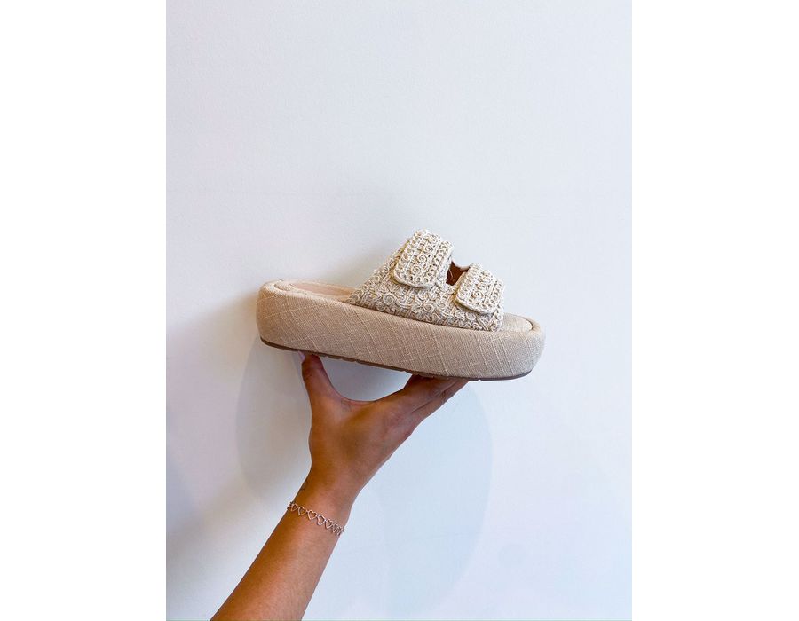 Flat Eloa OFF WHITE - 0007860002 - Morena Brasil Shoes
