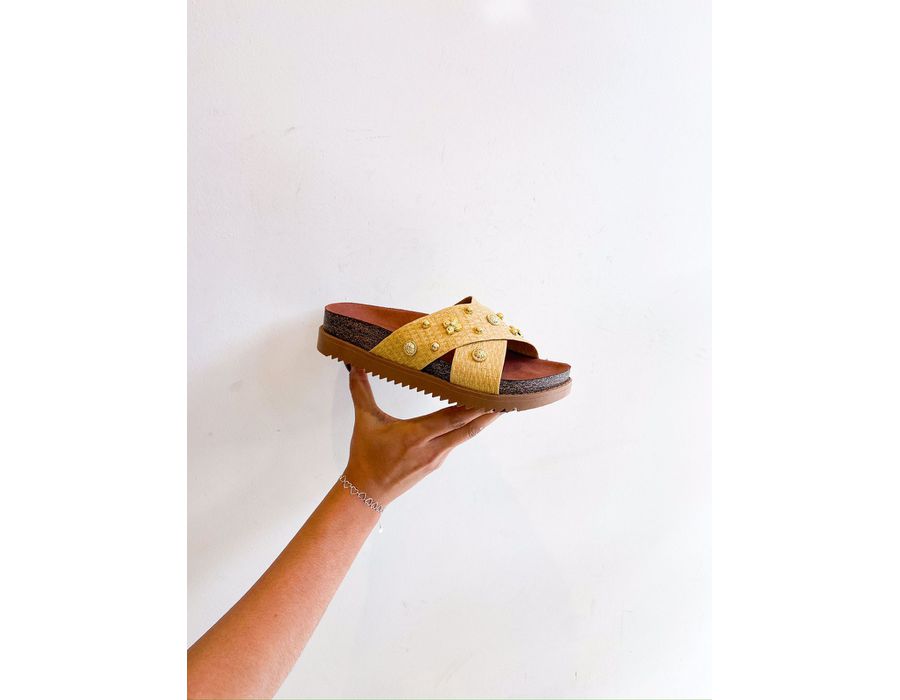 Flat Lila BEGE - 0007440008 - Morena Brasil Shoes