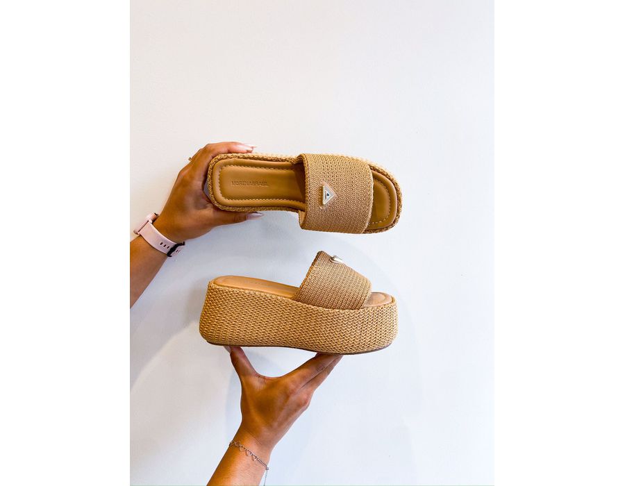 Tamanco Perola CARAMELO - 0008230011 - Morena Brasil Shoes