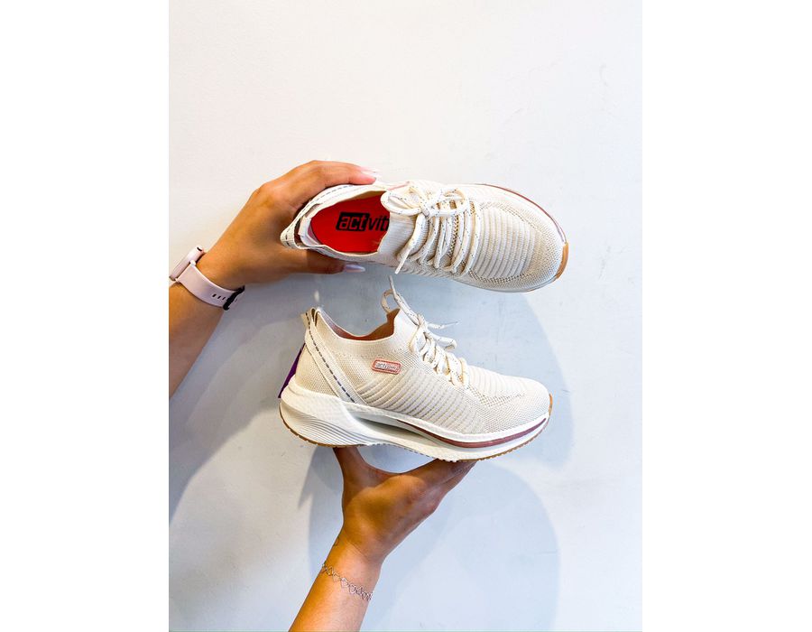 Tenis Karol OFF WHITE - 0007950002 - Morena Brasil Shoes