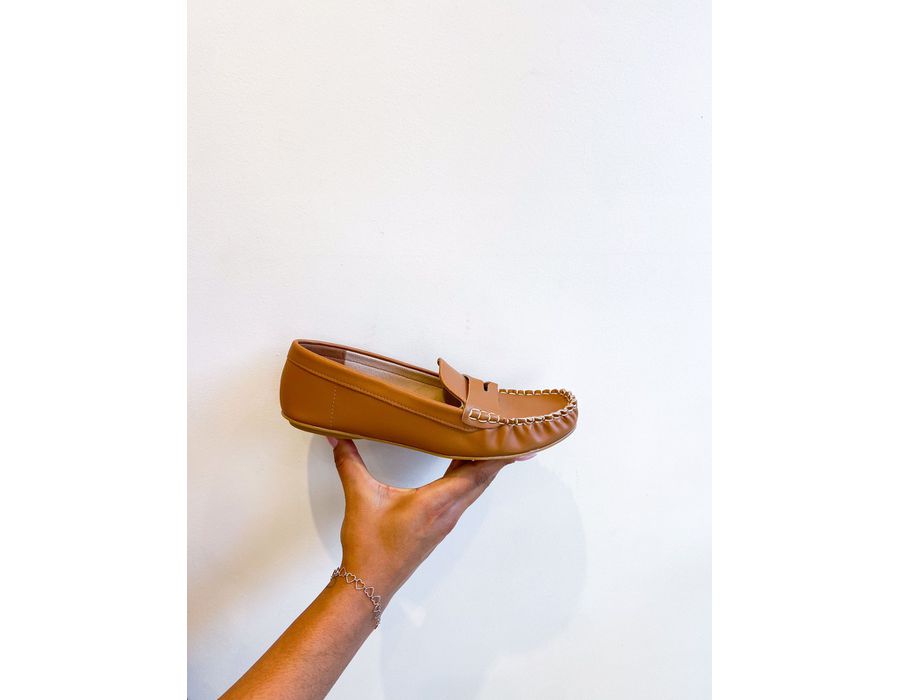 Mocassim Thais CARAMELO - 0007530011 - Morena Brasil Shoes