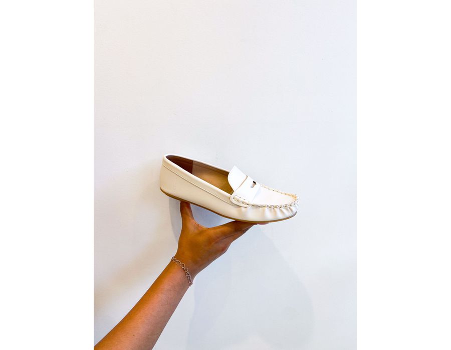 Mocassim Thais OFF WHITE - 0007530002 - Morena Brasil Shoes