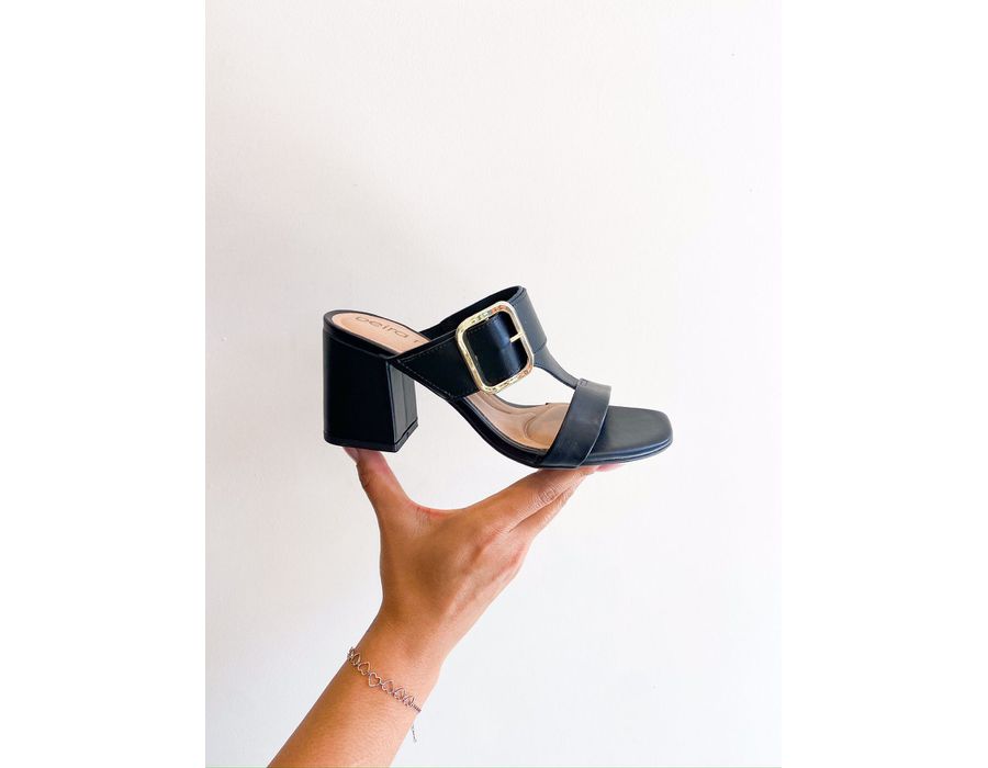 Tamanco Beatrice PRETO - 0008760001 - Morena Brasil Shoes