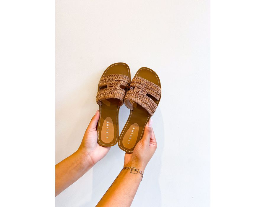 Rasteirinha Penelope CARAMELO - 0008430011 - Morena Brasil Shoes