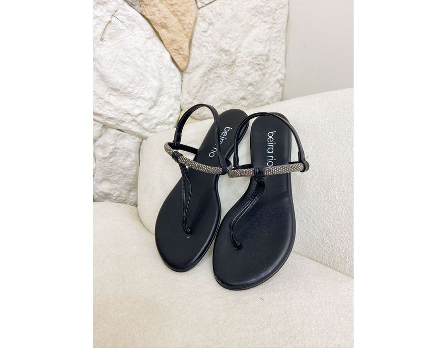 Rasteirinha Olivia PRETO - 0007640001 - Morena Brasil Shoes