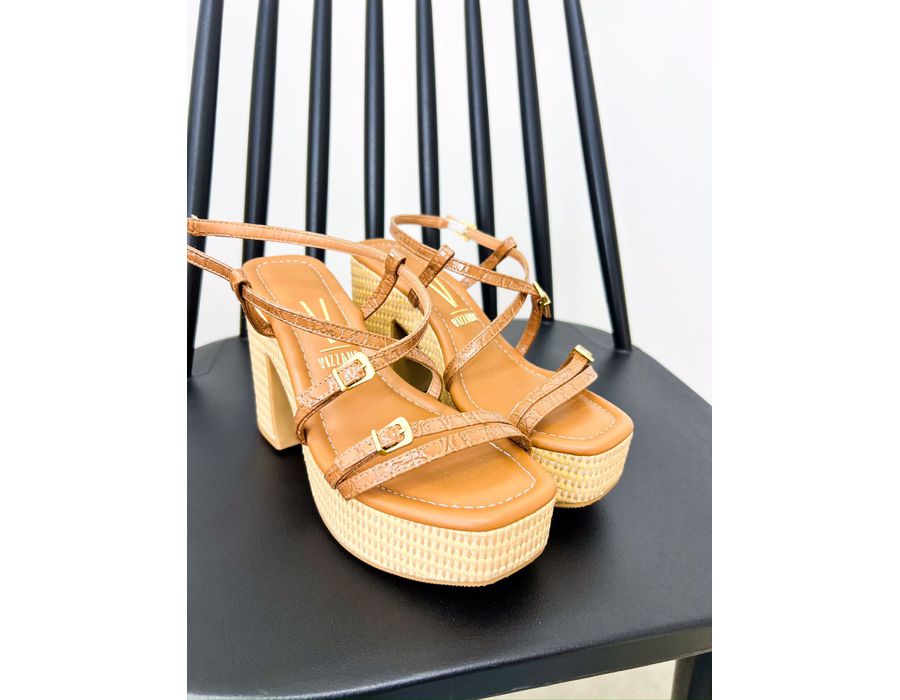 Sandalia Liana CARAMELO - 0008960011 - Morena Brasil Shoes