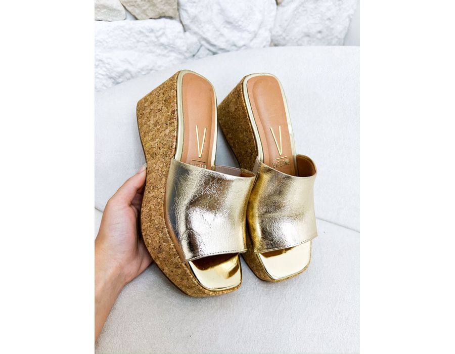 Tamanco Marilia DOURADO - 0008920012 - Morena Brasil Shoes