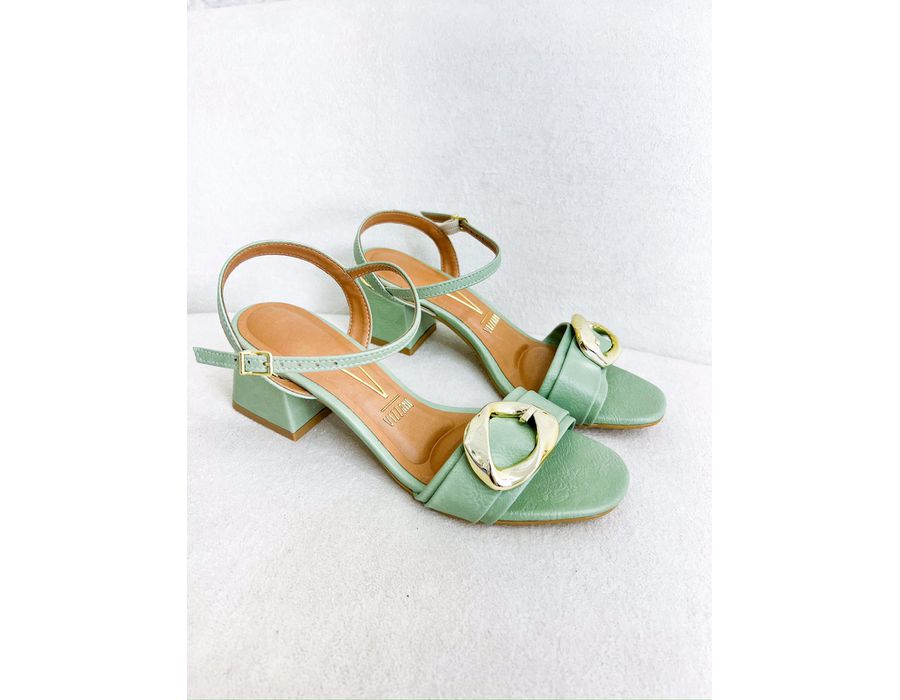 Sandalia Iolanda VERDE MENTA - 0009050037 - Morena Brasil Shoes