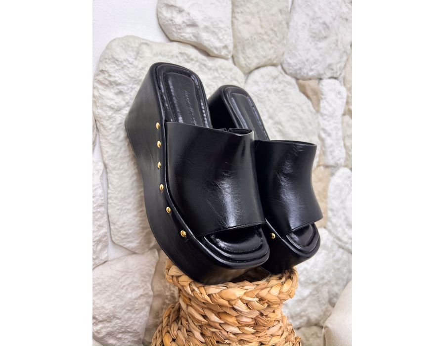 Tamanco Brenda PRETO - 0008590001 - Morena Brasil Shoes
