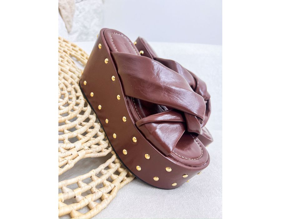 Tamanco Maite MARROM - 0008640010 - Morena Brasil Shoes