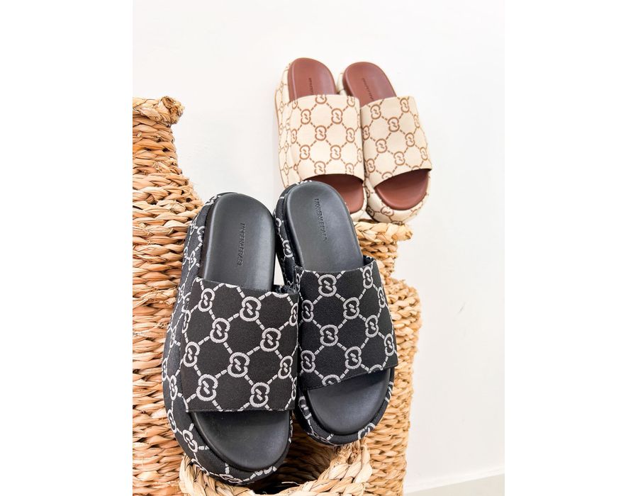 Flat Ariele PRETO,CINZA - 0007910091 - Morena Brasil Shoes