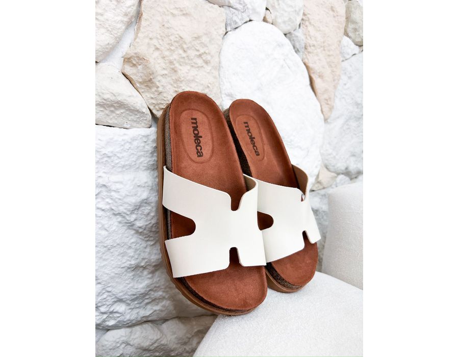 Flat Zana OFF WHITE - 0005700002 - Morena Brasil Shoes